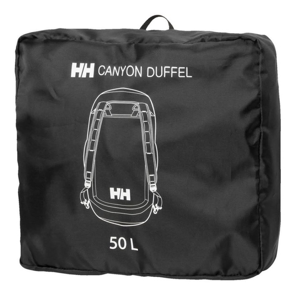BRAND NEW men women helly hansen hh canyon duffel convertible black backpack 50L - Picture 5 of 6